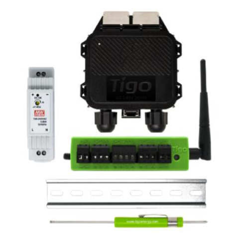 TIGO KIT DATA LOGGER SOLARE CLOUD CONNECT ADVANCED (CCA) TIGO ACCESS POINT (TAP) E ALIMENTATORE BARRA DIN